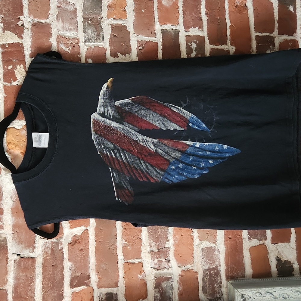 American Flag + Eagle Tank Top